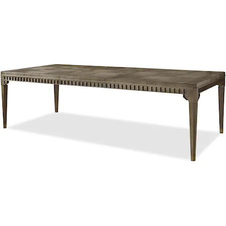 Encore Dinner Table with Dentil Molding
